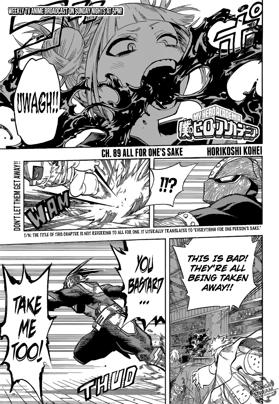 Boku no Hero Academia Chapter 89 1